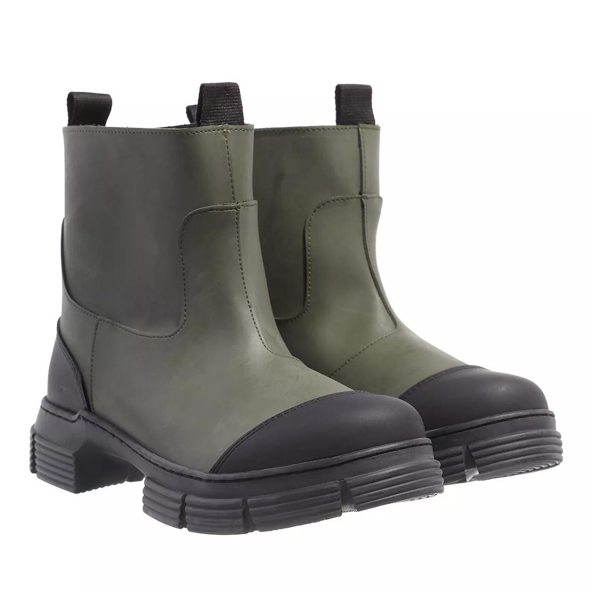 GANNI Stiefeletten grün Regenstiefel