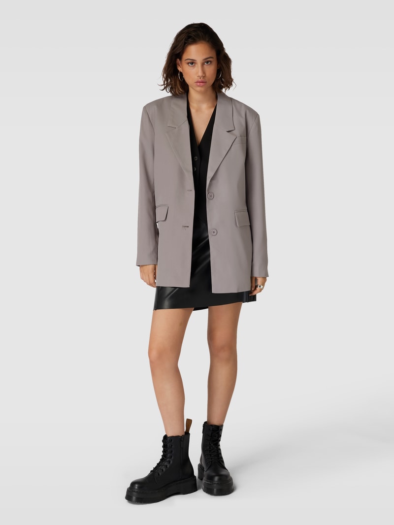 Blazer mit Reverskragen Modell 'MILLA' in mittelgrau