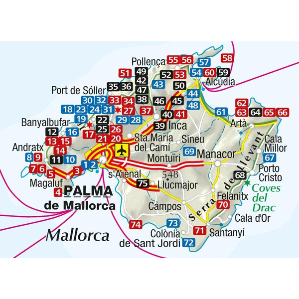 Mallorca - Wanderkarte