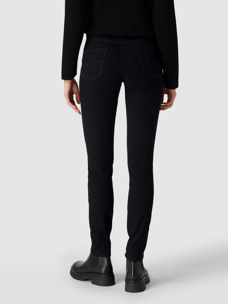 Coloured Skinny Fit Jeans mit Stretch-Anteil Modell PARLA in schwarz