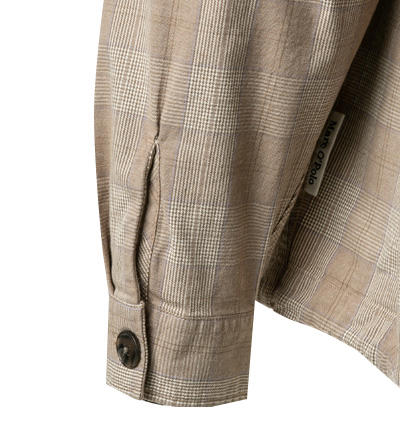 Marc O'Polo, Overshirt, Bio Baumwolle, beige kariert