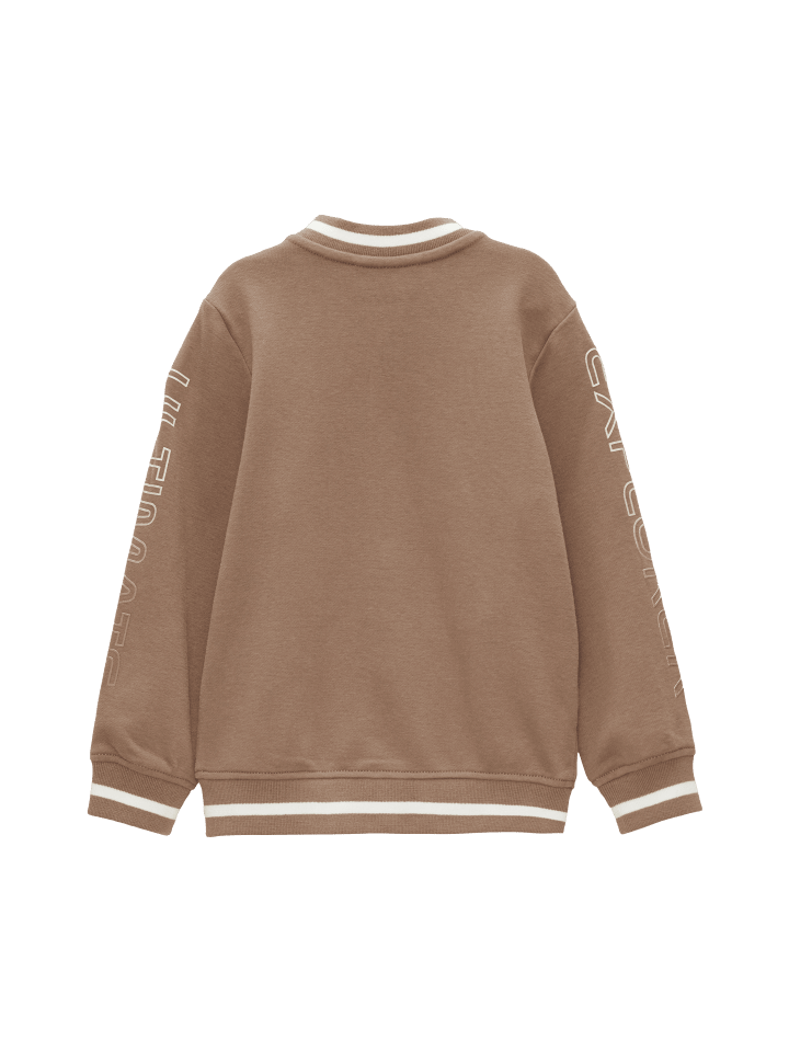 s.Oliver Sweatshirt Jacke langarm in Braun günstig kaufen