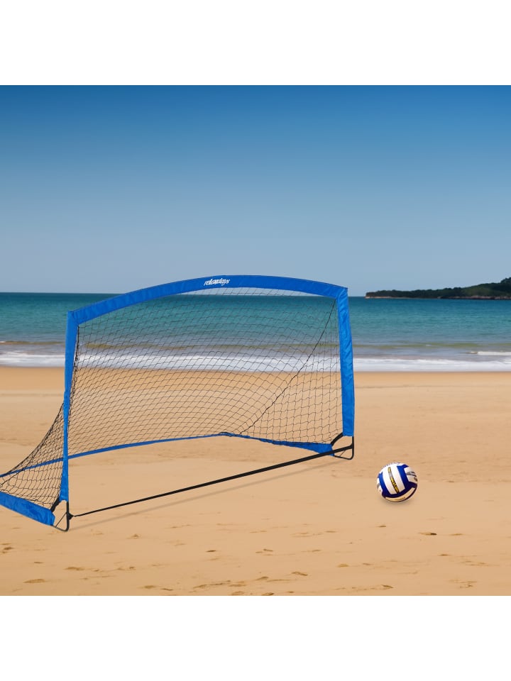 relaxdays Fußballtor in Blau/ Schwarz - (B)195 x (H)115 x (T)115 cm günstig kaufen onesize