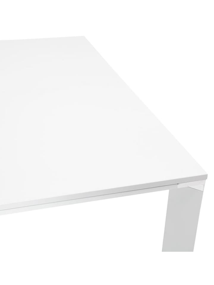KADIMA DESIGN Schreibtisch Quadrat 140x140 cm modern funktional, Bürotisch in Weiß günstig kaufen