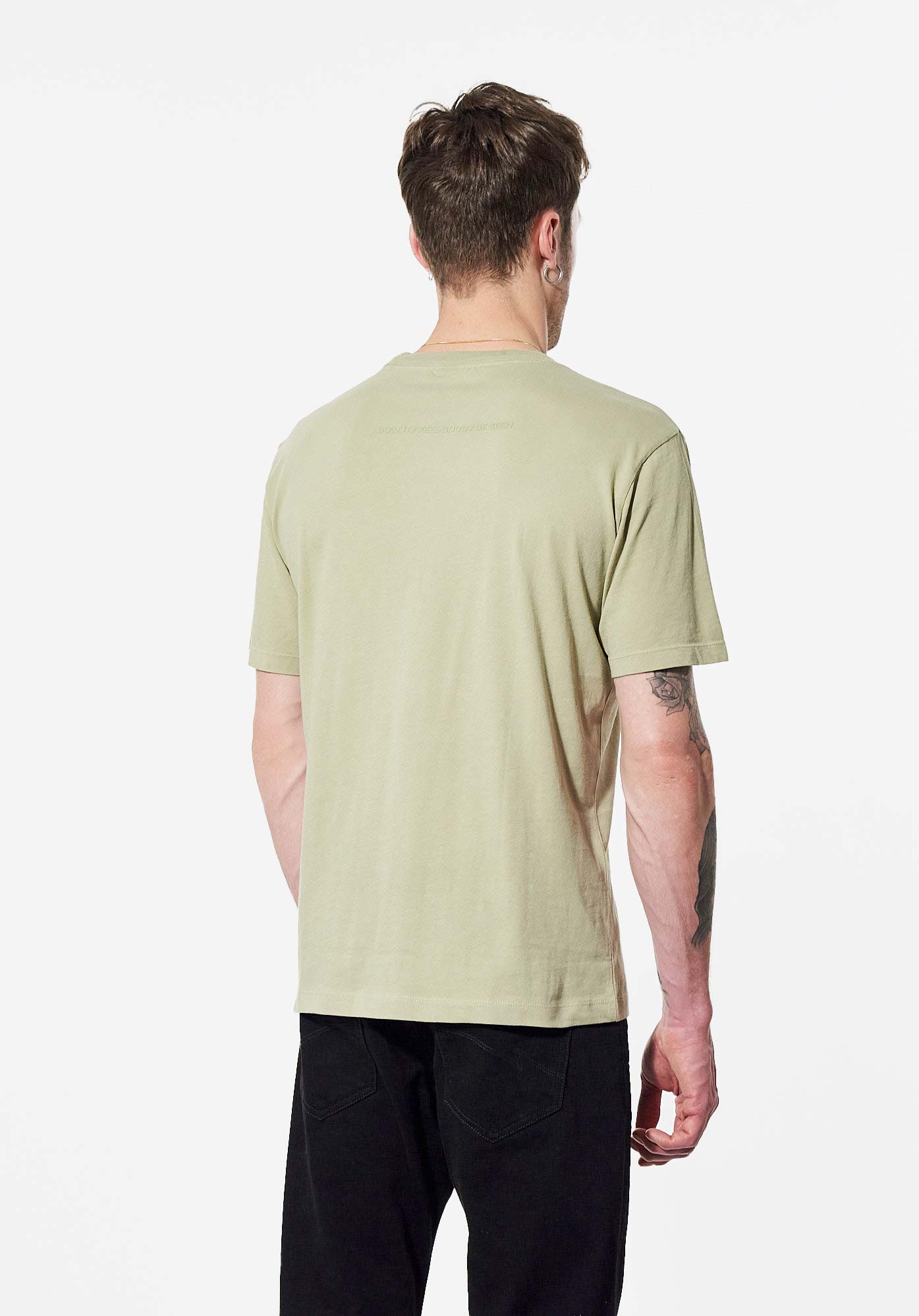 BLAZE  T-shirt kaki biker tête de mort Homme