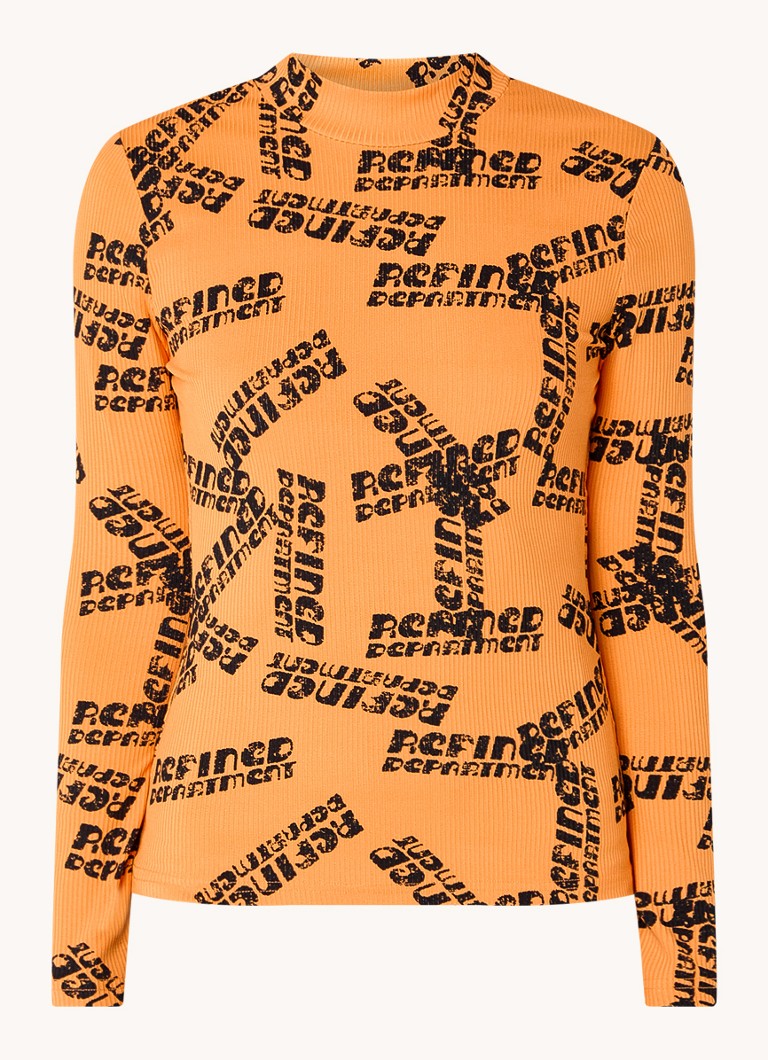 Maglia a coste Riley di Refined Department con logo stampato