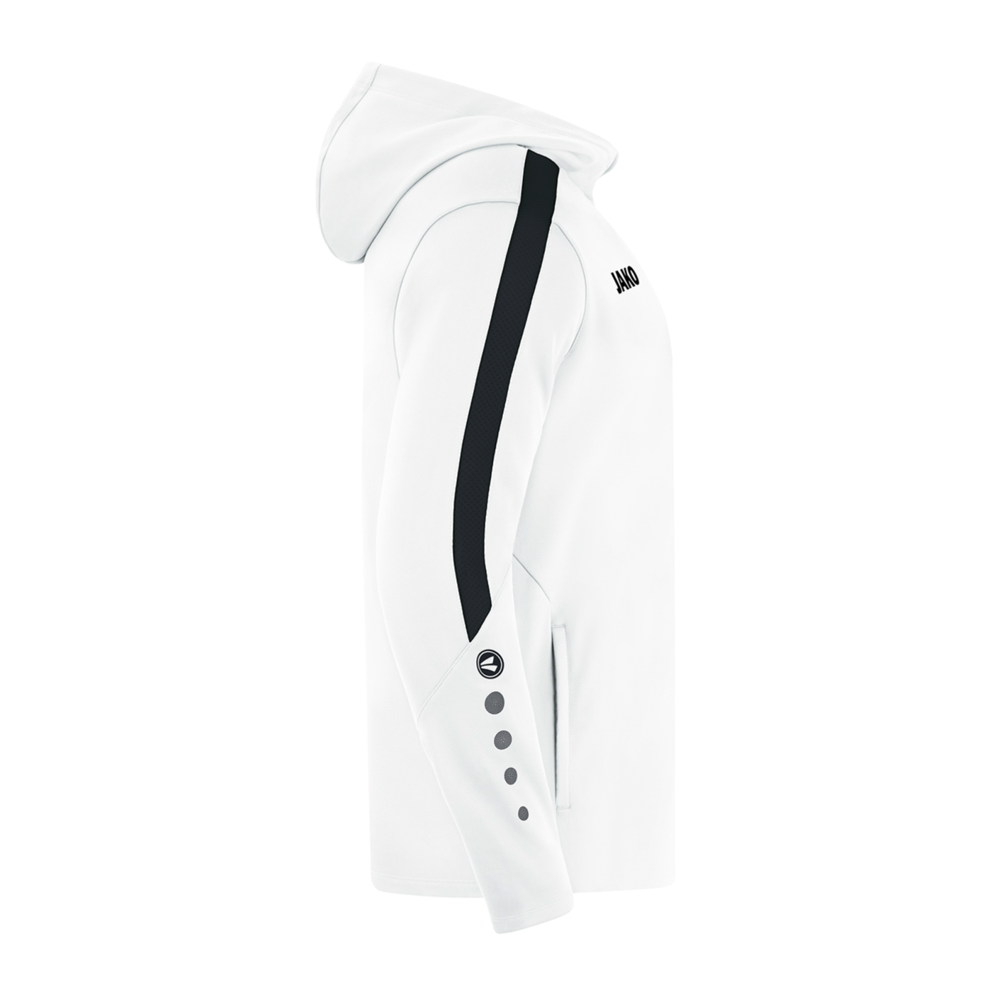 JAKO Power Kapuzenjacke Kids Weiss Schwarz F000