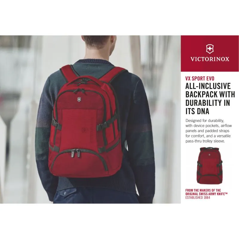 Victorinox Vx Sport EVO Deluxe Backpack - Scarlet Sage\/Red