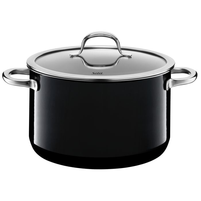 Silit Silargan® Passion Kochtopf mit Deckel, 24 cm, Black