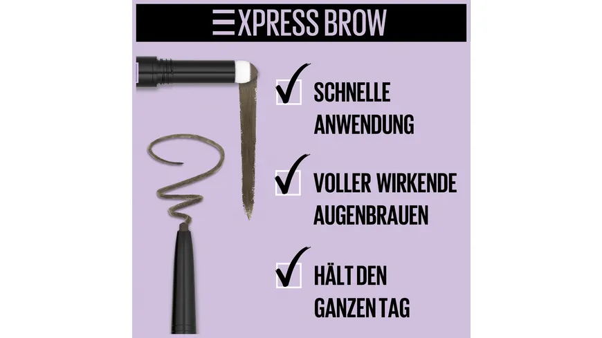 MAYBELLINE NEW YORK Augenbrauenstift Expert Brow Satin Duo 04 - Dark Brown