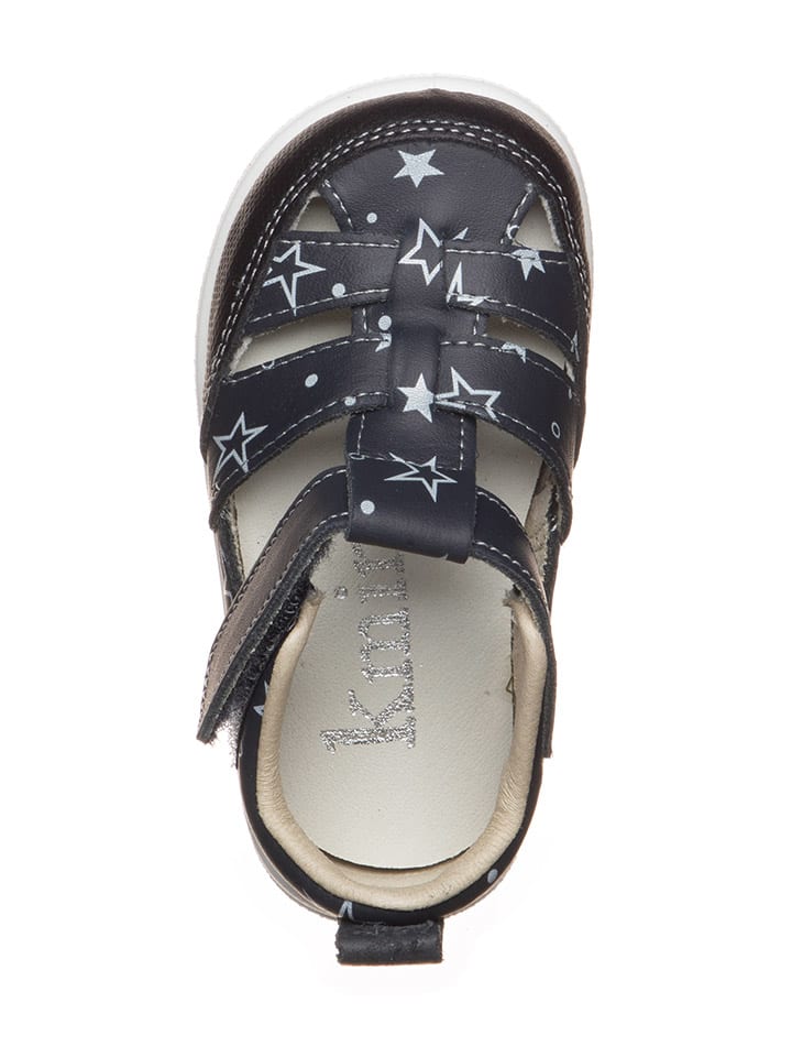 kmins Leder-Halbsandalen in Dunkelblau günstig kaufen