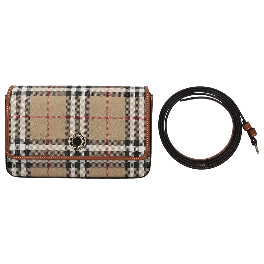 Burberry - Handtasche HEMISPHERE Canvas - beige