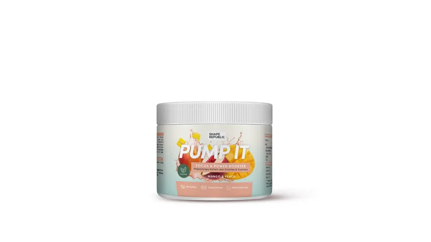 Shape Republic Pump It Focus & Power Booster Mango&Pfirsisch 240 g
