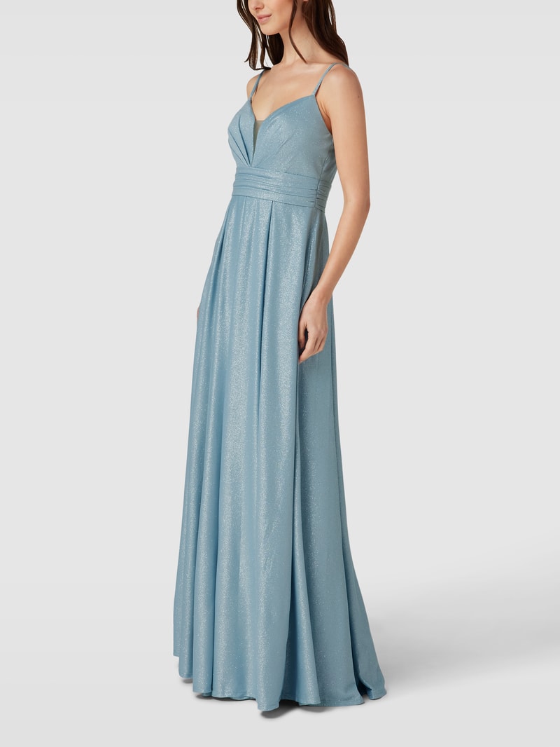 Abendkleid mit Herz-Ausschnitt in schilf