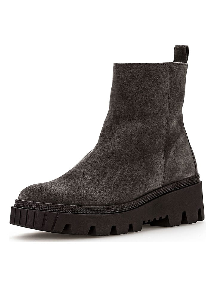 Gabor Leder-Boots in Anthrazit günstig kaufen