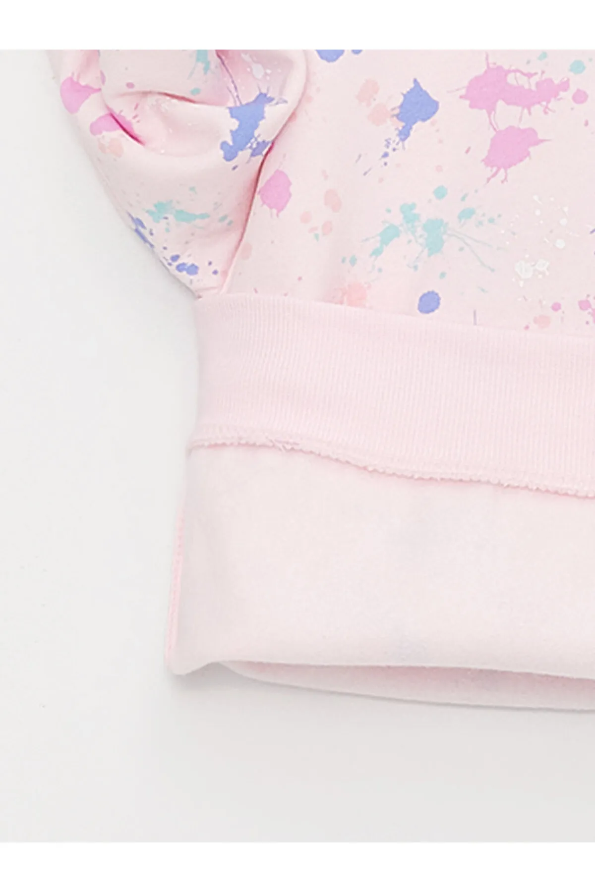 LC Waikiki  Bedruckter, langärmliger Kapuzenpullover für Mädchen