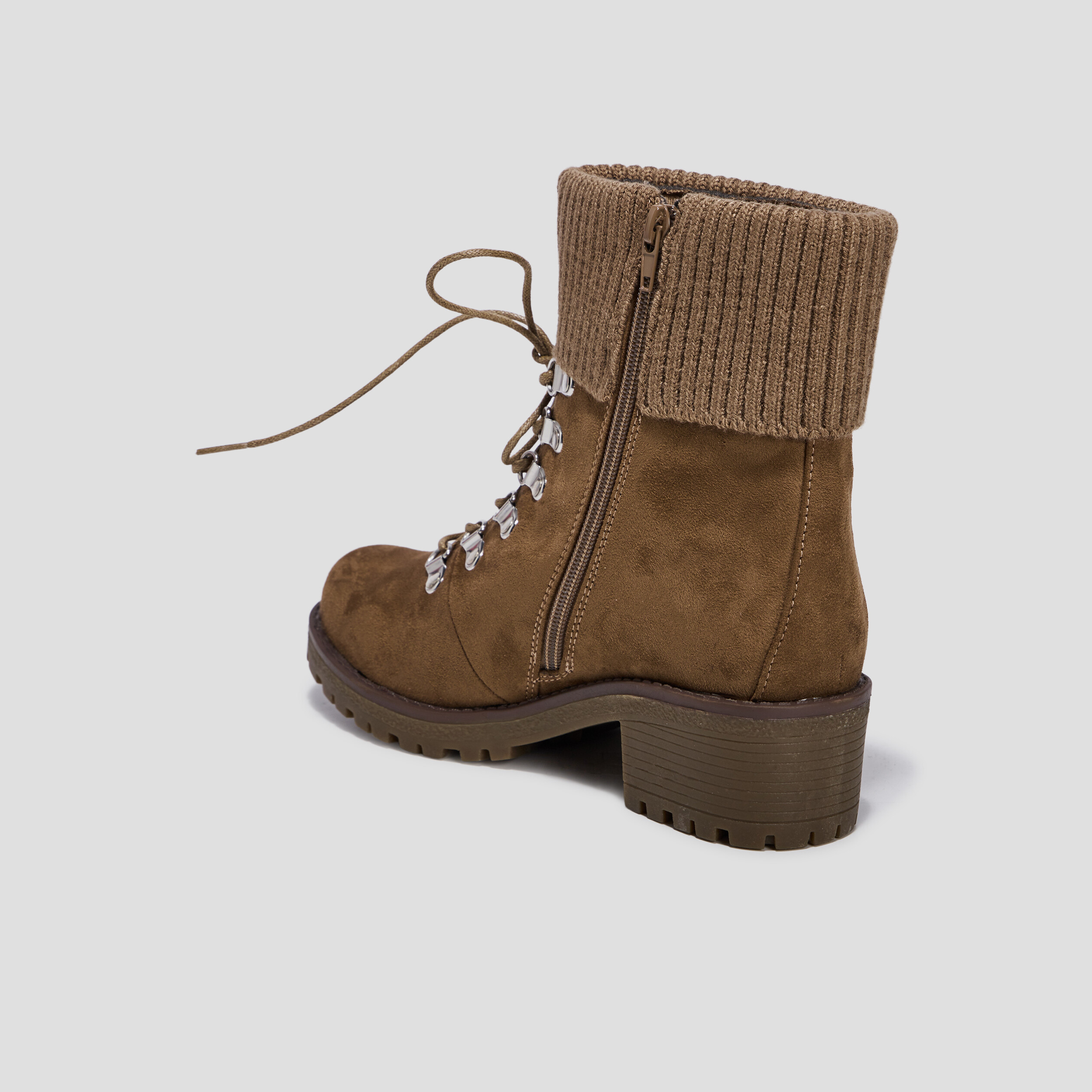 Bottines à lacets sable femme | La Halle