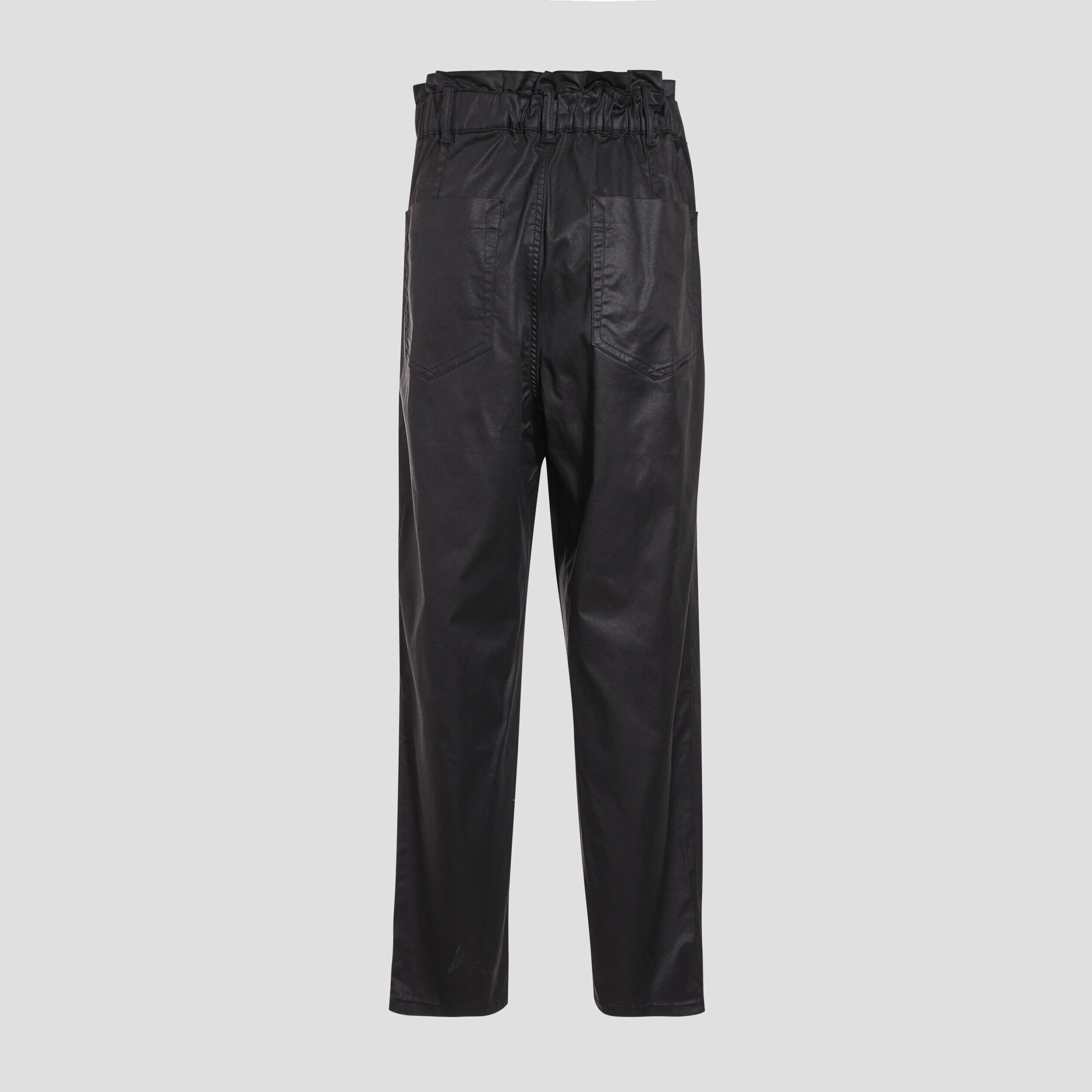Pantalon mom enduit denim noir enduit femme | Cache Cache