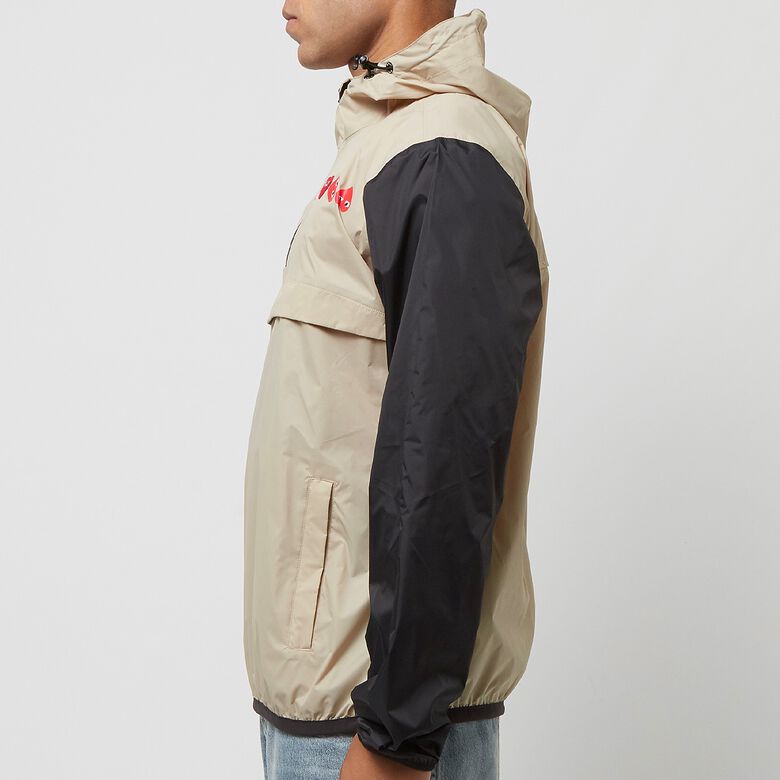 Comme des Garcons Play K-Way Half Zip Jacket beige/black