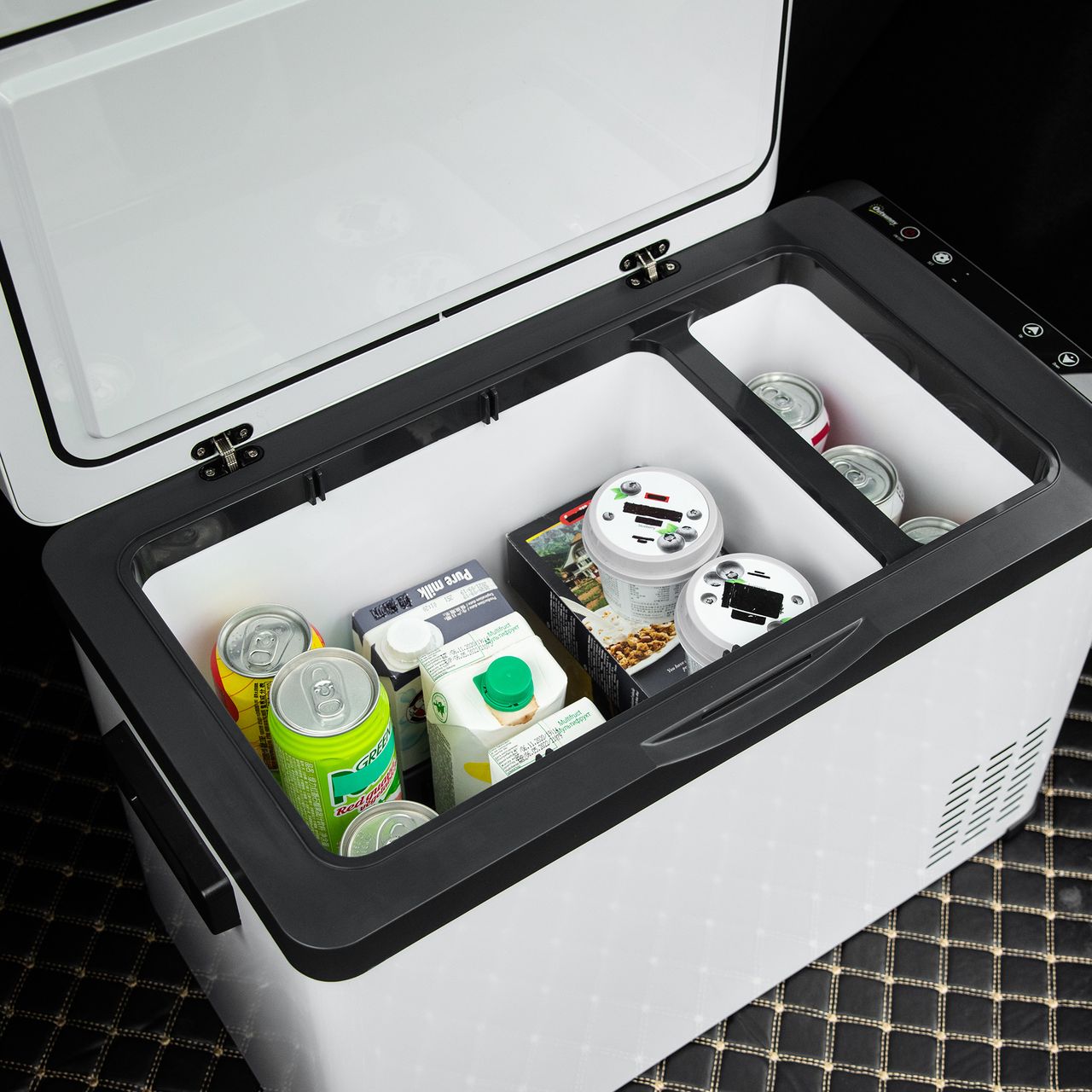 Outsunny Kühlbox Auto 30L mit LCD-Anzeige Autokühlschrank elektrisch Boot
