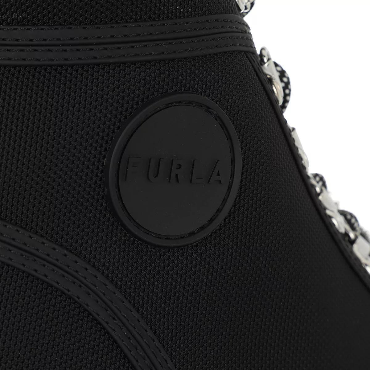 FURLA Stiefeletten schwarz Schnürstiefel
