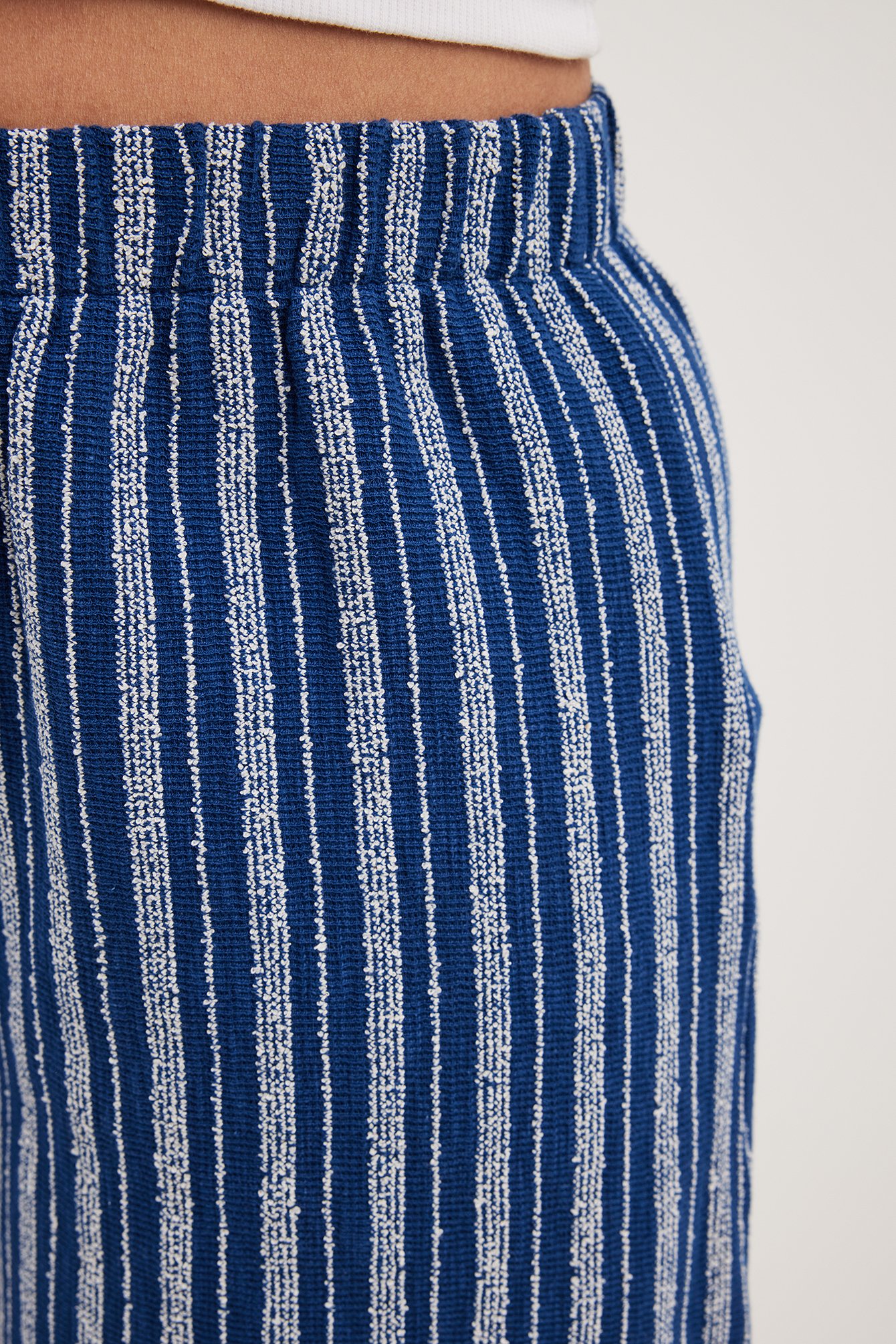 Lose Jersey-Shorts mit hoher Taille