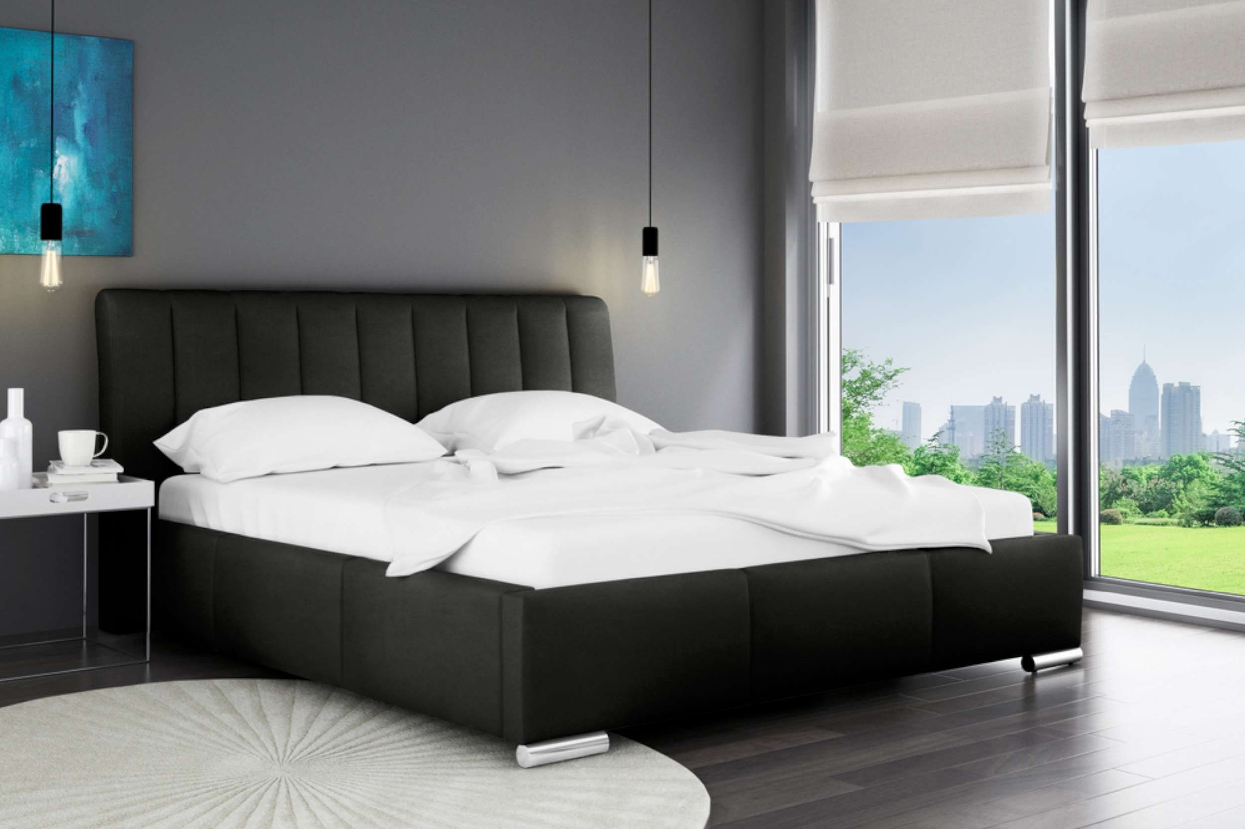 Stylefy Polsterbett Gonzalo (Schlafzimmerbett, Bett), 120/140/160/180/200x200 cm, wahlweise mit Bettkasten, inkl. Lattenrost