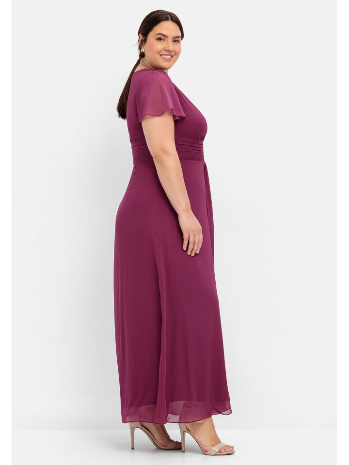 sheego Abendkleid in beere günstig kaufen