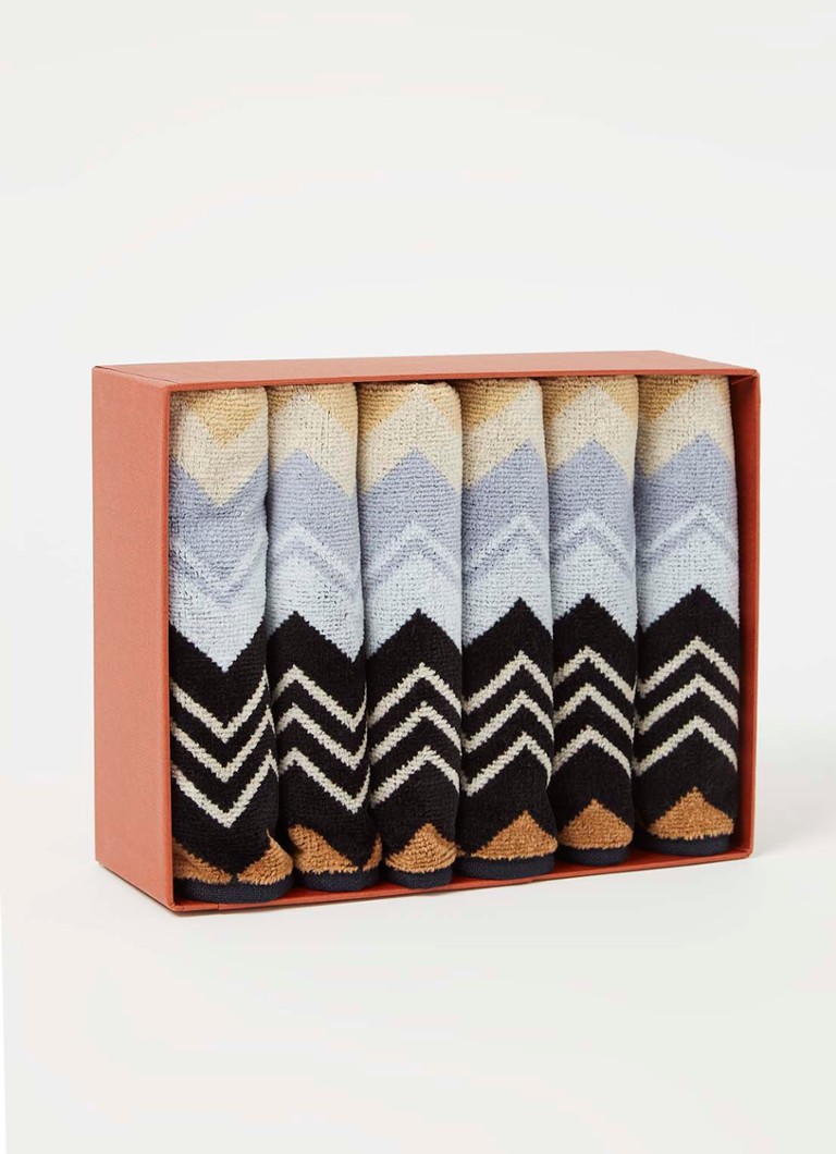 Missoni Giacomo guest towel set of 6 - 30 x 30 cm