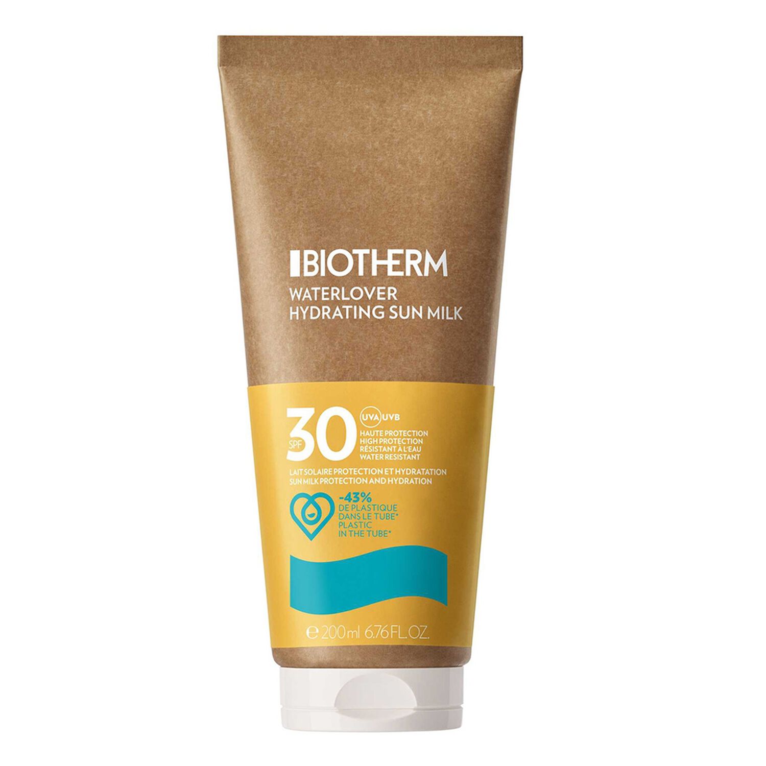 Biotherm Waterlover Lait Solaire Hydratant SPF 30 - Tube éco-conçu Lait solaire hydratant Visage & Corps