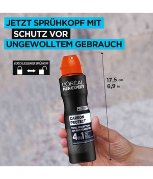 L'Oréal Men Expert Carbon Protect Anti-Transpirant 48H Trockenschutz Deodorant Spray-150 ml