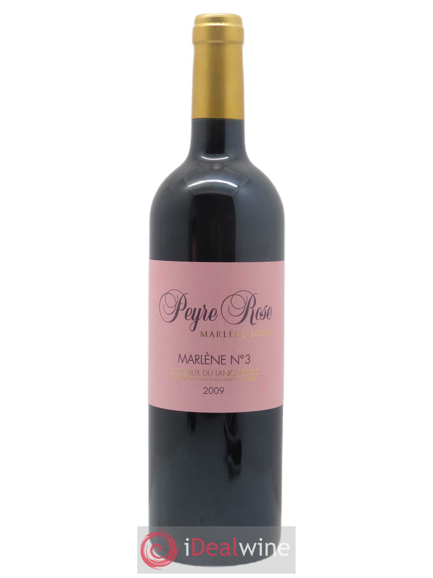 Vin de France (anciennement Coteaux du Languedoc) Peyre-Rose Marlène n°3 Marlène Soria  2009 - Lot de 1 Bouteille