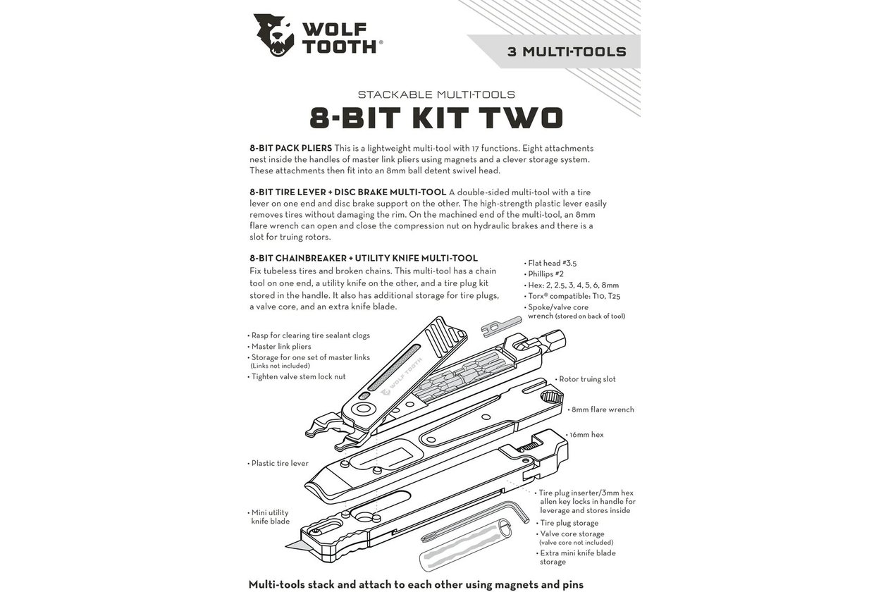 WOLFTOOTH 8-Bit Kit Two Multitool