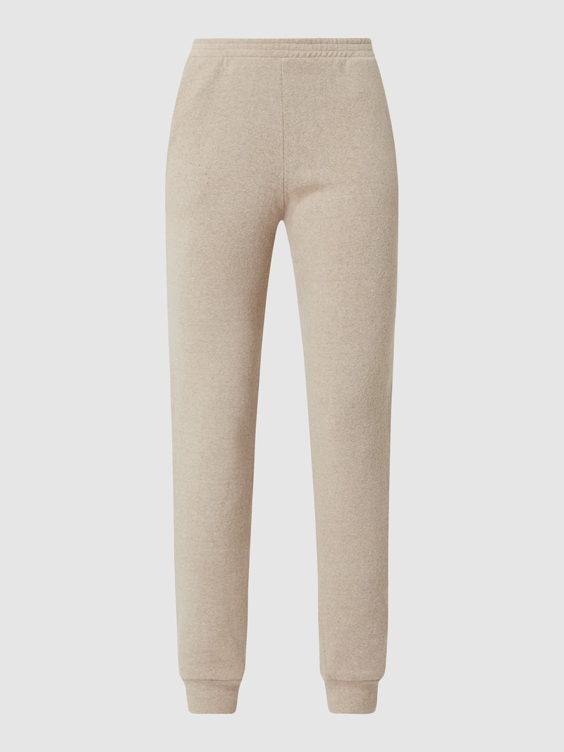 Sweathose mit Stretch-Anteil in beige meliert