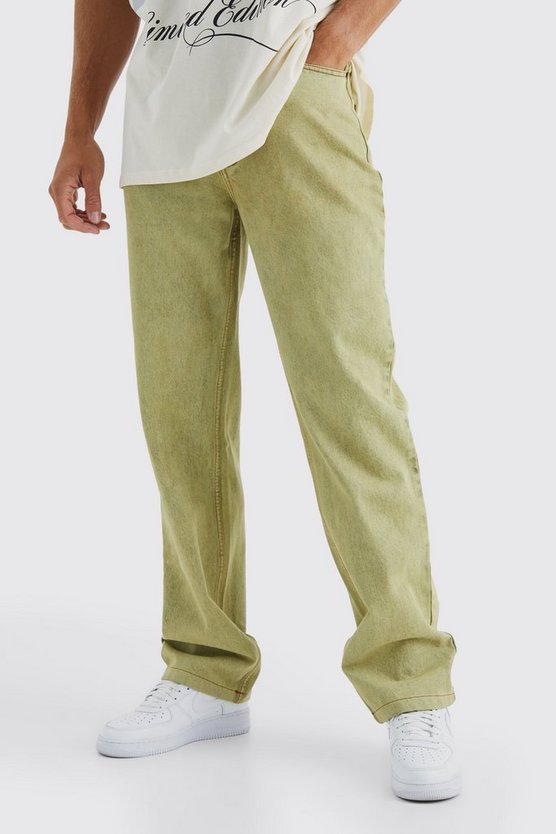 Tall lockere Jeans mit Acid-Waschung