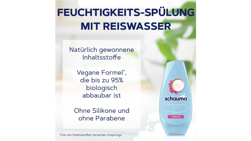 SCHAUMA Spülung Feuchtigkeit & Glanz 250 ml 250 ml