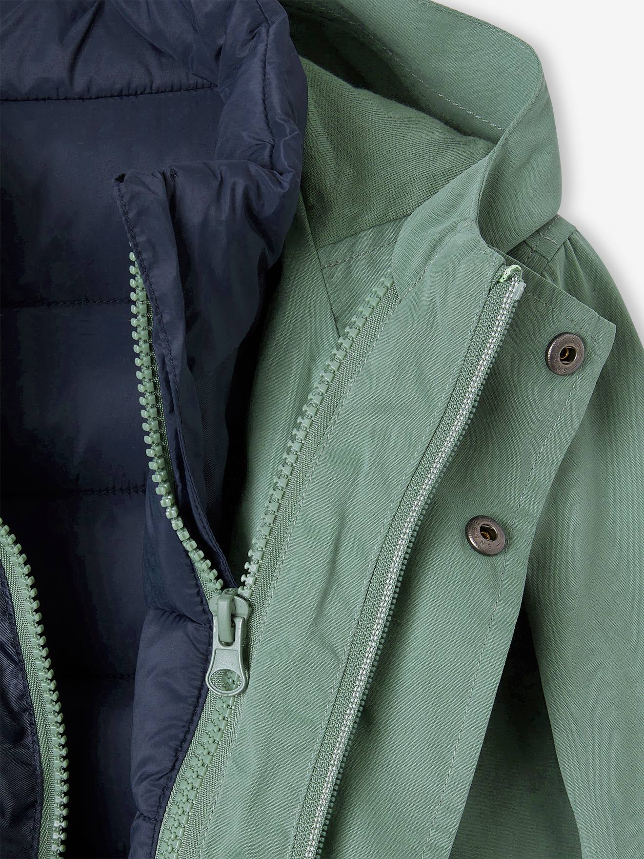 Vertbaudet Jungen 3-in-1-Jacke mit Recycling-Polyester - marine