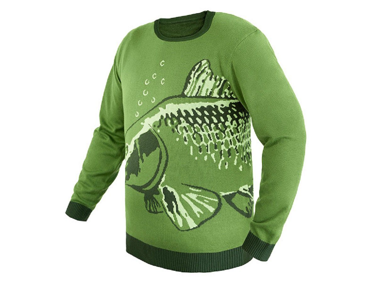 Delphin.sk Strickpullover Strickpullover Delphin CARP Karpfen Größen S bis XXXL Geschenkidee Mit dem Strickpullover erleben Sie das Angeln mit dem Komfort und Stil