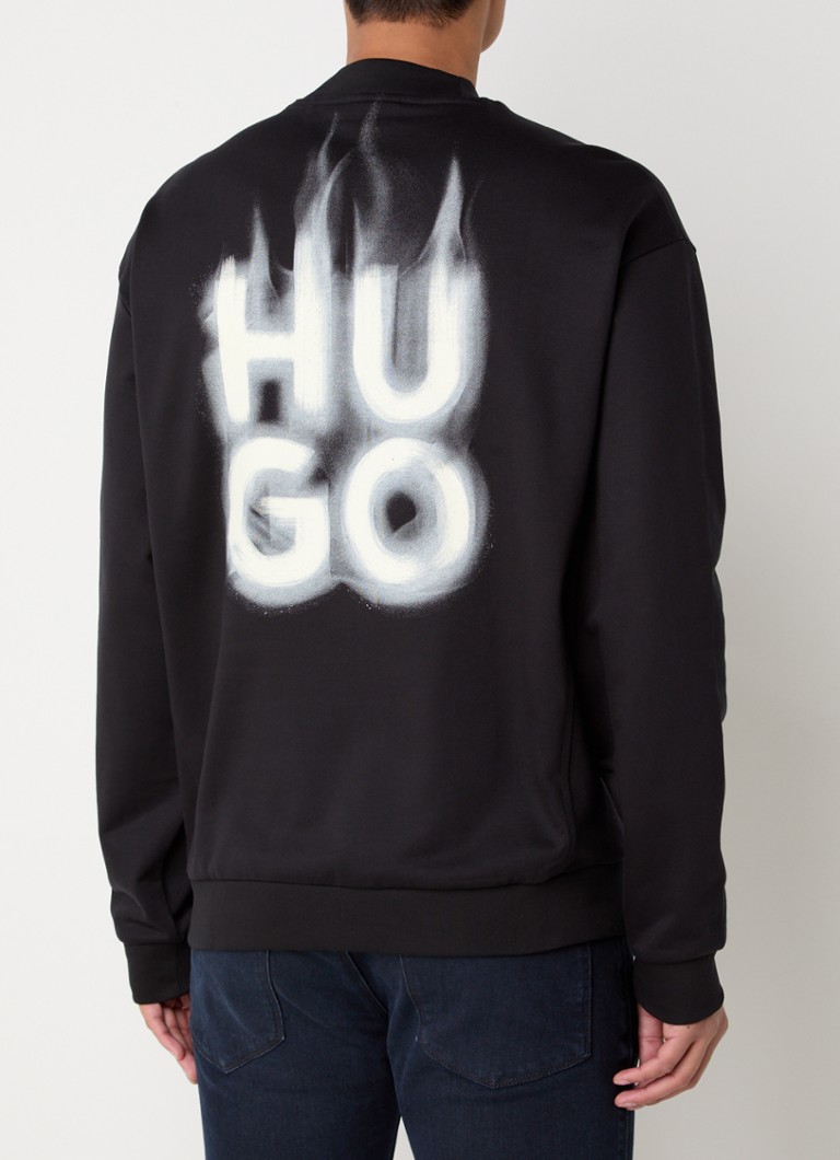 HUGO BOSS Durungu sweater with logo and back print