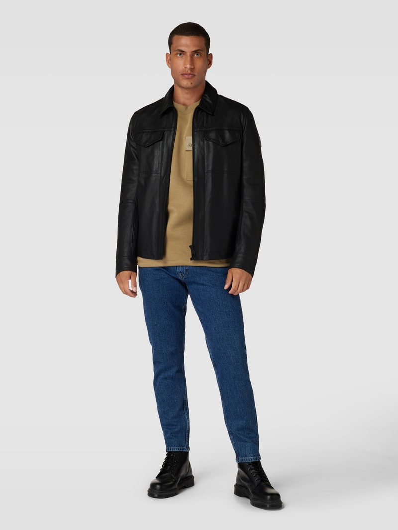 Sweatshirt mit Brusttasche Modell 'Dhaluli' in camel