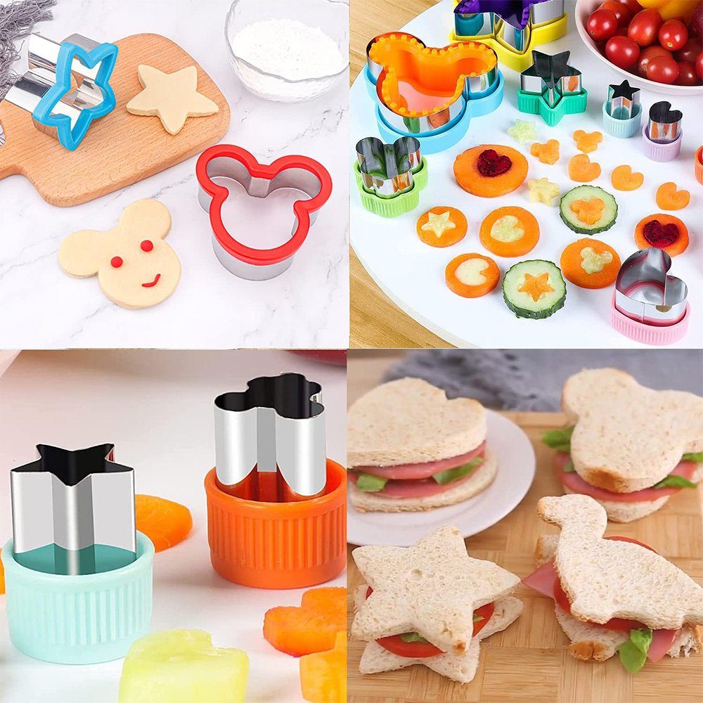 zggzerg Ausstechform 43 Stück Ausstechformen Kinder Set, Brot gemüse Ausstecher, (43-St)