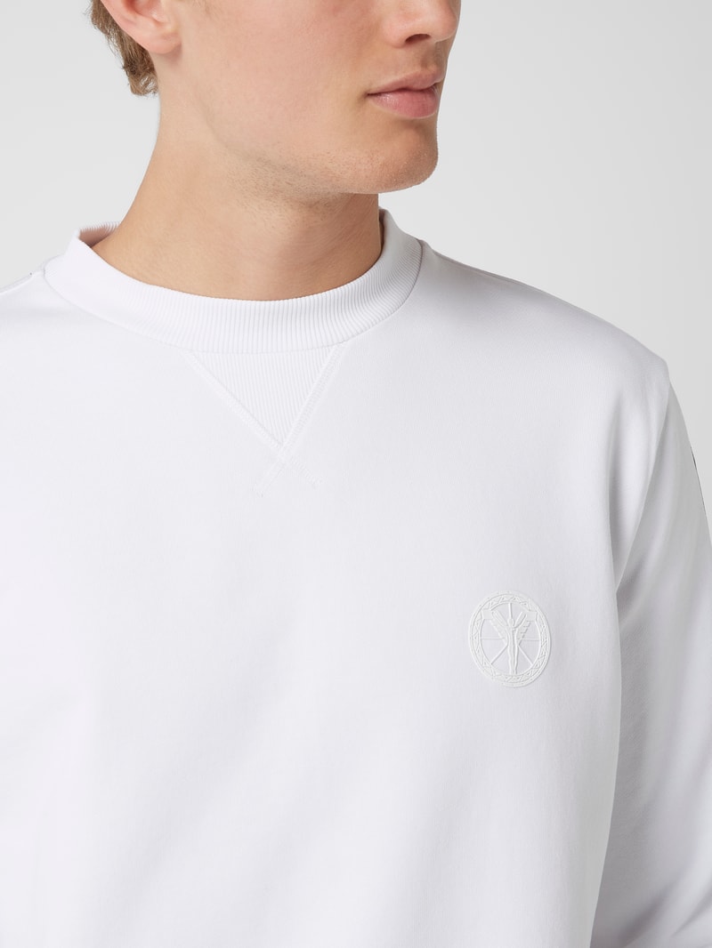 Sweatshirt aus Baumwolle in weiß