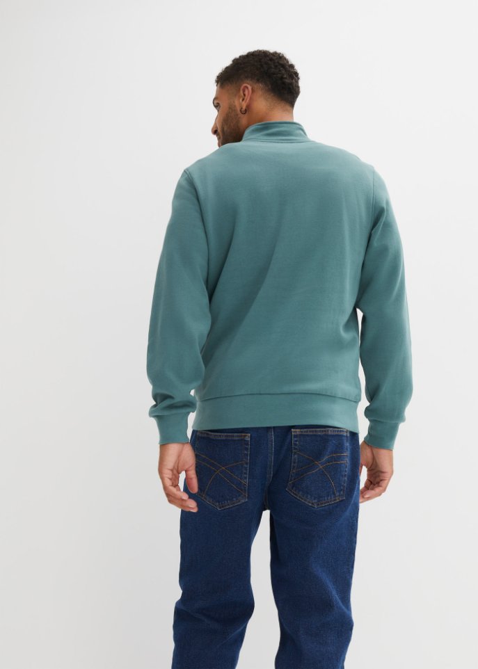 Sweatshirt mit Troyerkragen