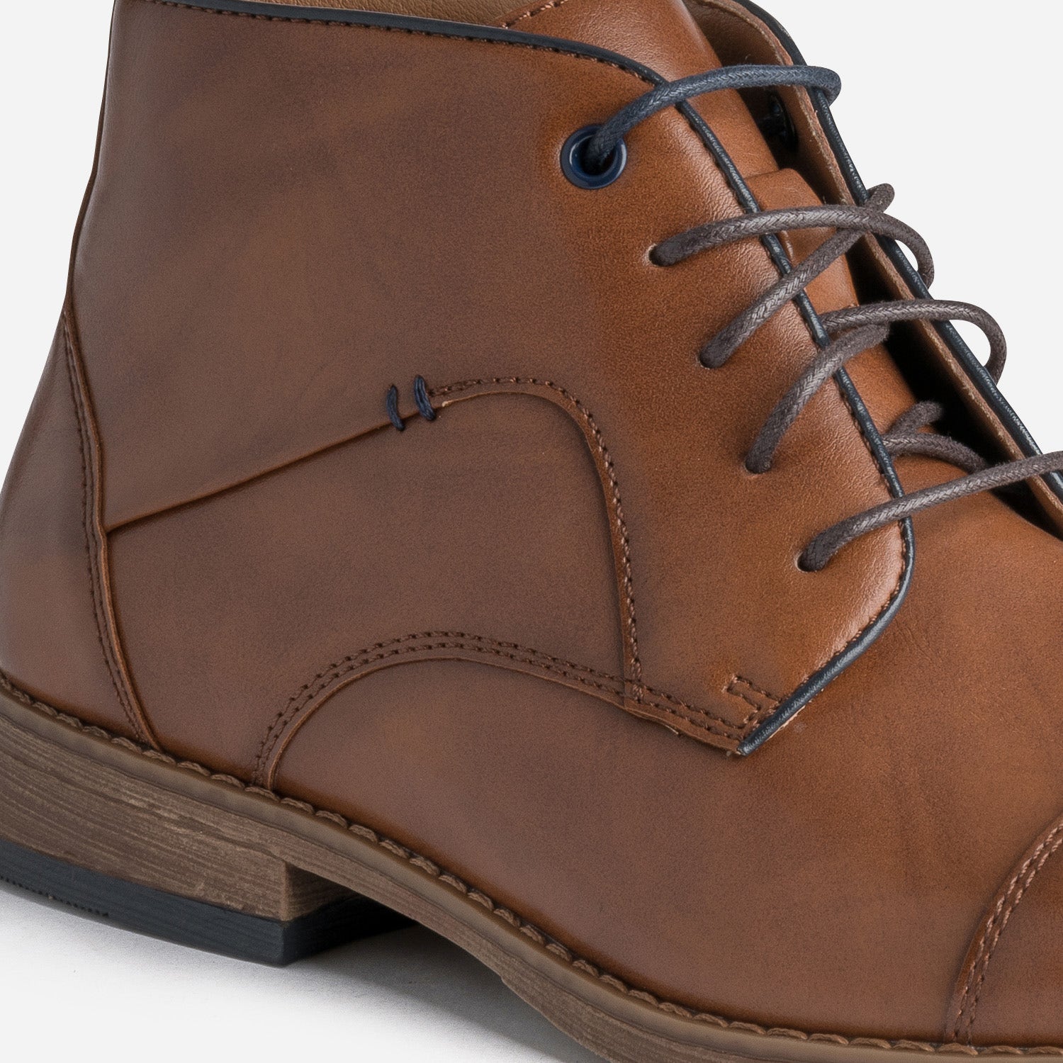 Chukka boots cognac en cuir