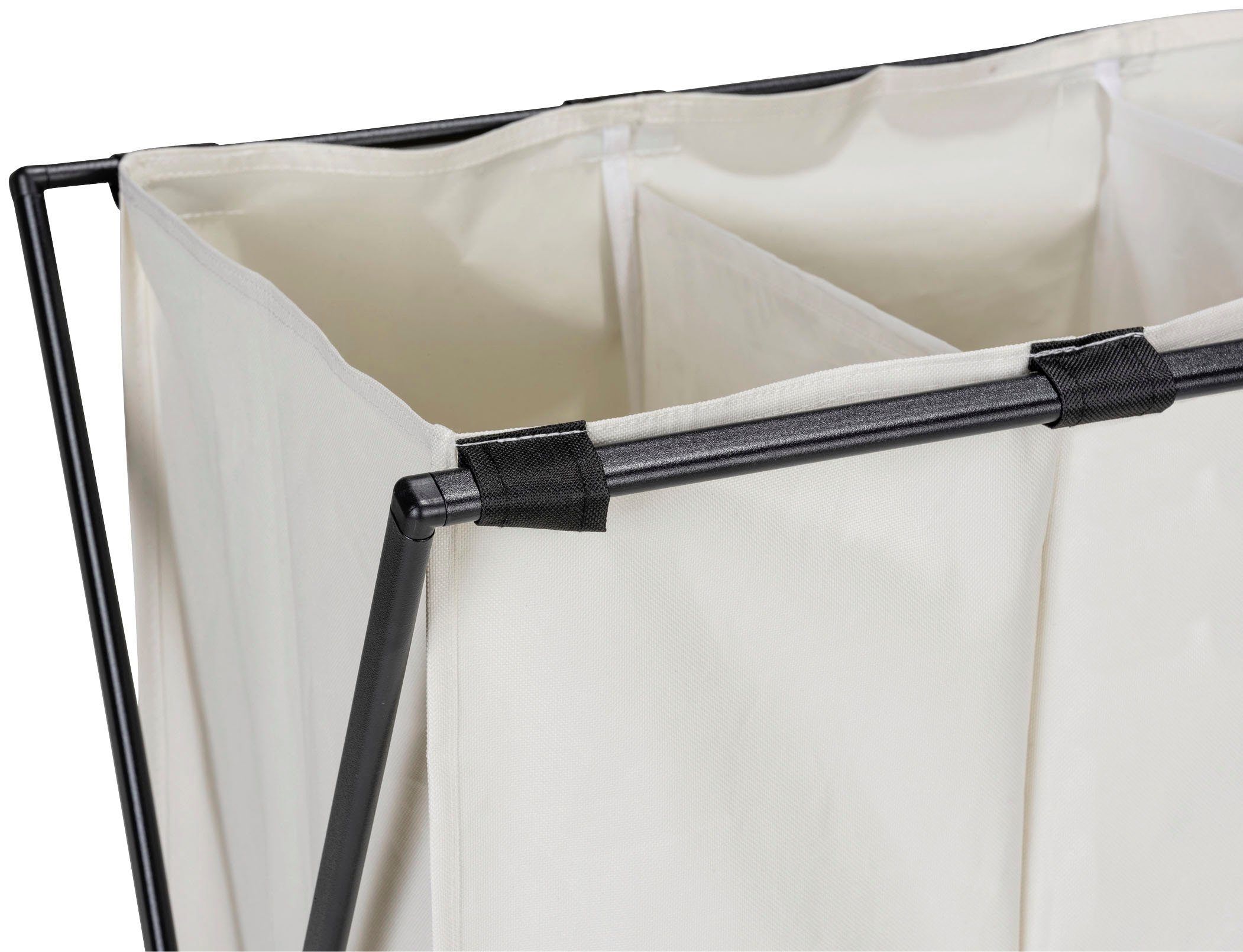 WENKO Wäschesortierer Trio XL, 145 Liter Fassungsvermögen