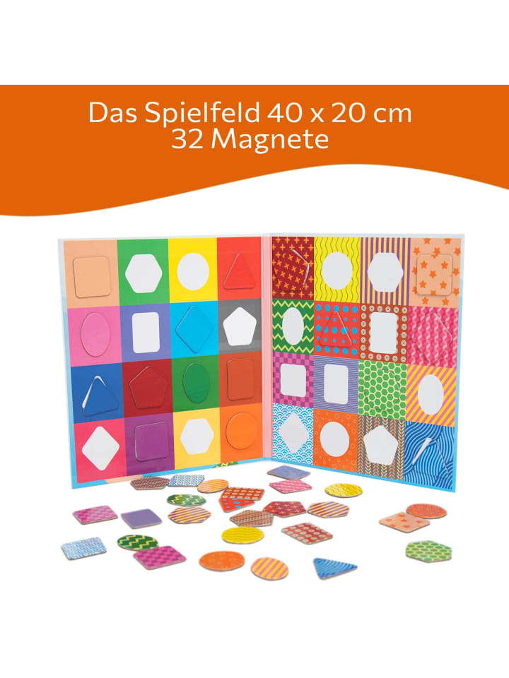 MAGNIKON Zuordnungsspiel Formen, Farben und Muster mit 32 Magneten ab 3 Jahren günstig kaufen onesize