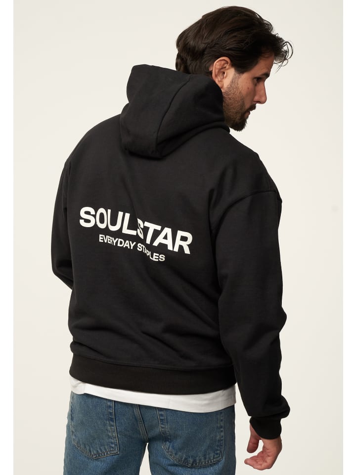 SOULSTAR Kapuzenpullover - S2TSU Heavy Oversize Blank Hoodie in Black Washed günstig kaufen