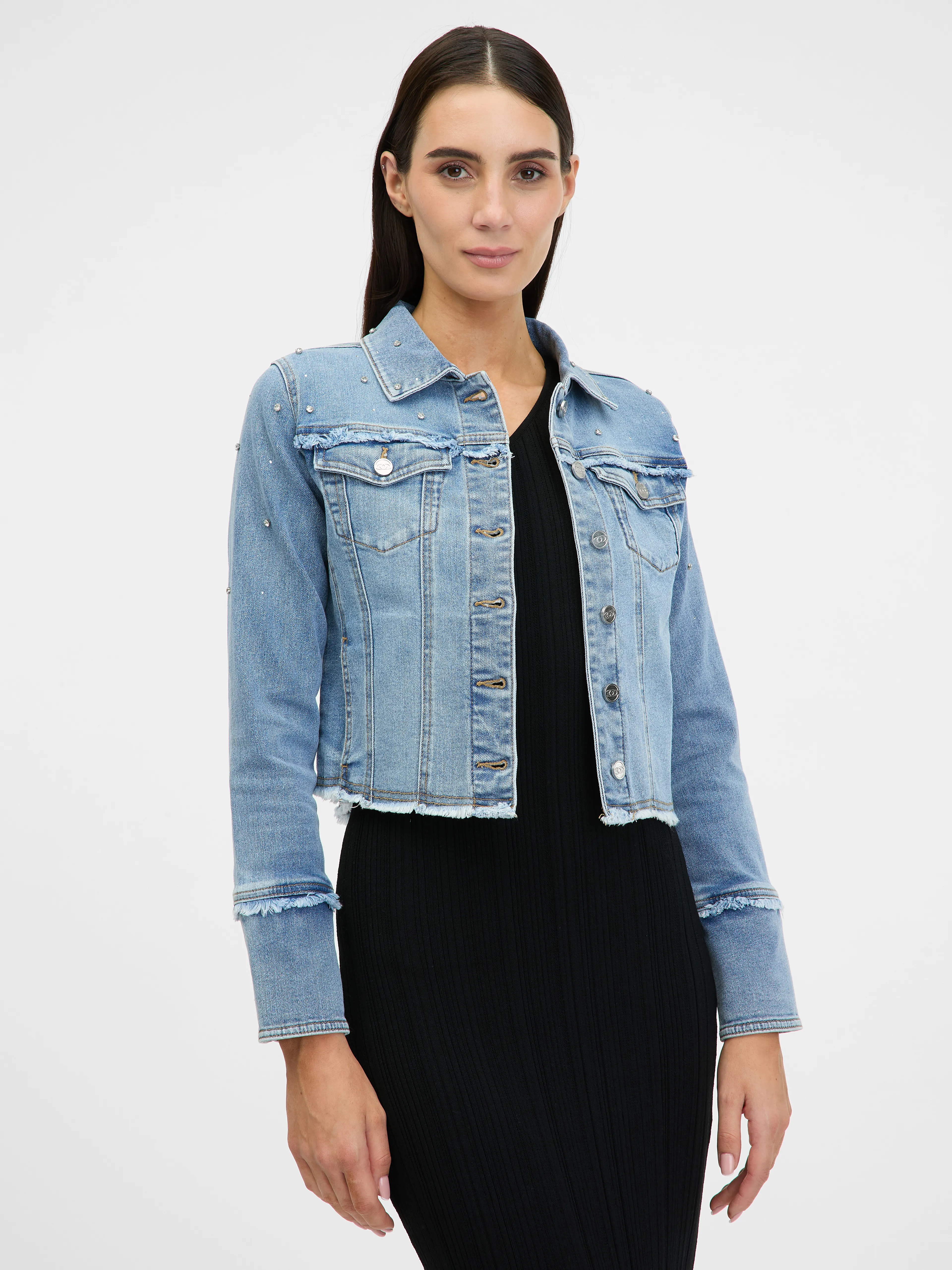 Hellblaue Damen-Jeansjacke ORSAY