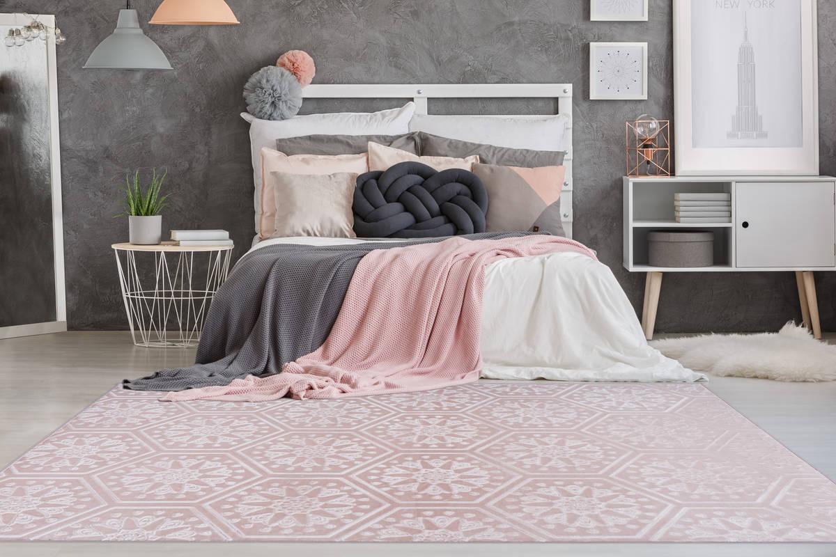 Arte Espina Hochflorteppich Monroe 200 Rosa