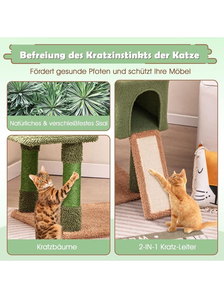 COSTWAY Kratzbaum Kaktus 160cm in Grün günstig kaufen onesize